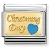 Nomination Classic Gold Enamel Christening Day Charm