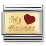 Nomination Classic Gold Enamel My Forever Charm