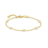 Nomination Bella Bloom Bracelet, Sterling Silver Gold Plated CZ SALE