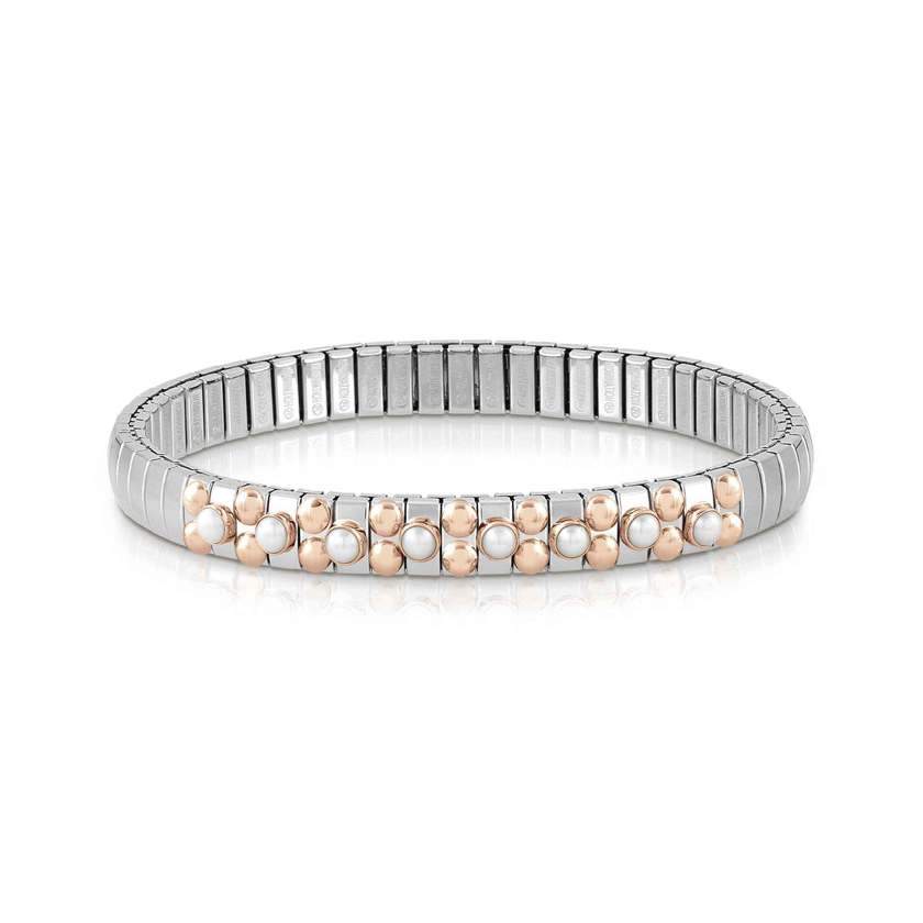 Nomination Extension Bubbles Luxe Bracelet, Stainless Steel 9ct Rose Gold