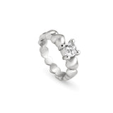 Nomination Rock In Love Solitaire Ring, Sterling Silver CZ SALE