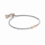 Nomination Milleluci Infinity Bracelet, Stainless Steel Rose PVD CZ
