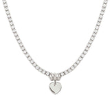 Nomination ChicNCharm Heart Necklace, Sterling Silver CZ SALE