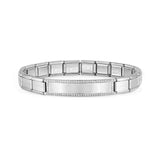 Nomination Trendsetter Sparkle Bar Bracelet, Stainless Steel CZ