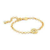 Nomination Sentimental Star Bracelet, Sterling Silver Gold Plated CZ SALE