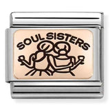 Nomination Classic Rose Gold Soul Sisters Charm