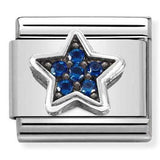 Nomination Classic CZ Blue Pavé Star Charm