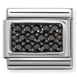 Nomination Classic CZ Black Pavé Link Charm SALE