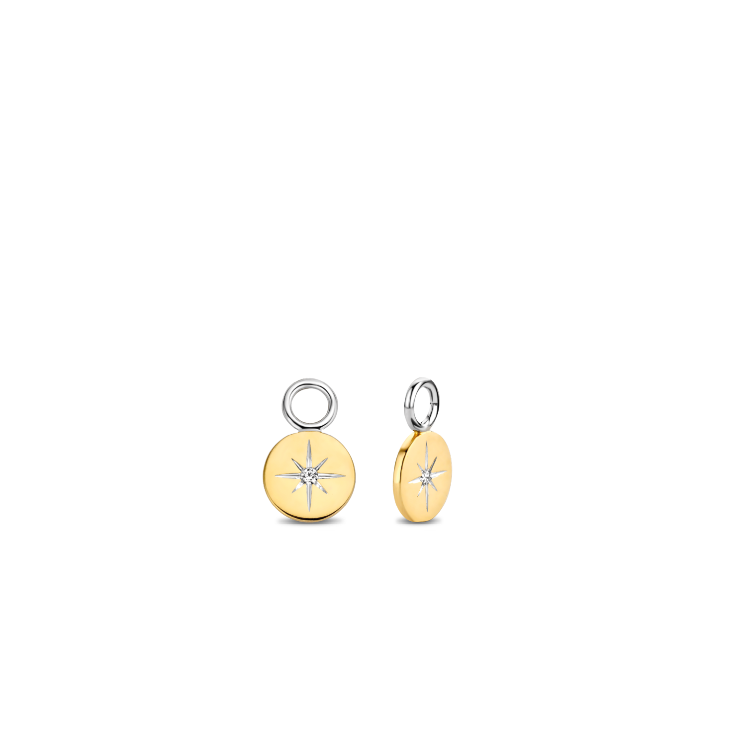 Ti Sento Starburst Disc CZ Ear Charms