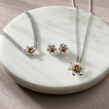 Clogau Sterling Silver Nature's Wonder Daffodil Stud Earrings