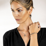 Clogau Forever Yours Silver Opal Dwynwen Drop Earrings