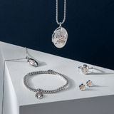 Clogau Sterling Silver Nature's Wonder Forget Me Not Pendant
