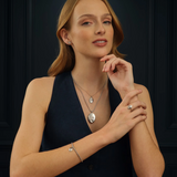 Clogau Sterling Silver Nature's Wonder Forget Me Not Pendant