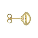 9ct Yellow Gold Bouton Small Stud Earrings