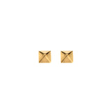 9ct Yellow Gold Small Pyramid Stud Earrings