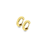 9ct Yellow Gold Huggie Hoop Earrings 12.8mm