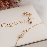 Clogau Tree of Life 9ct Gold Diamond Vine Stud Earrings