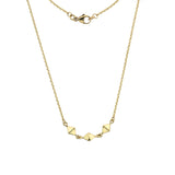 9ct Yellow Gold Pyramid Necklace
