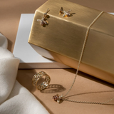 Clogau Nature's Wonder 9ct Gold Citrine Honey Bee Pendant