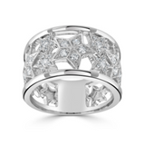 18ct White Gold Diamond Cosmos Stars Statement Ring 0.60ct SALE