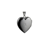 Silver Hand Engraved Heart Locket