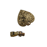 Memorial Locket, Embossed Heart 9ct Gold 25x22mm