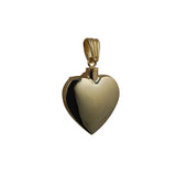 Memorial Locket, Angel Heart 9ct Gold 25x22mm