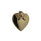 Memorial Locket, Angel Heart 9ct Gold 25x22mm