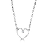 Little Star Neena Small Diamond Heart Girls Necklace SALE