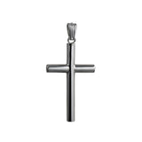 Memorial Locket, Large Plain Cross Sterling Silver 40x25mm
