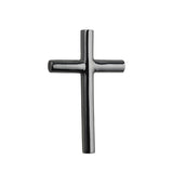Memorial Locket, Large Plain Cross Sterling Silver 40x25mm