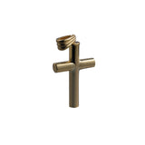 Memorial Locket, Plain Cross 9ct Gold 32x18mm