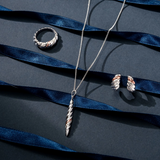 Clogau Gold Sterling Silver Lovers Twist Pendant SALE