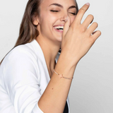 Nomination Milleluci Infinity Bracelet, Stainless Steel Gold PVD CZ