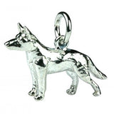 Sterling Silver German Shepherd Dog Pendant Charm