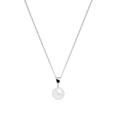 9ct White Gold River Pearl Pendant 8-8.5mm