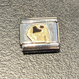 Nomination Classic Gold Enamel Leather Jacket Enamel Charm SALE