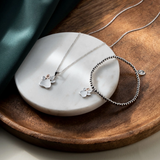 Clogau Paw Prints Silver Topaz Affinity Bracelet
