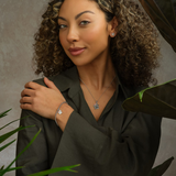 Clogau Paw Prints Silver Topaz Heart Locket