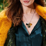 Ti Sento Lozenge Yellow CZ Pendant Necklace SALE