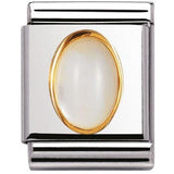 Nomination Big Size Gold Precious Stone Oval Mother Of Pearl Charm SALE