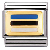Nomination Classic Gold Enamel Estonia Flag Charm