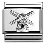 Nomination Classic Silver Dutch Windmill Charm