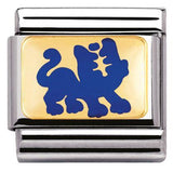 Nomination Classic Gold Enamel Blue Chinese Zodiac Tiger Charm SALE