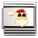 Nomination Classic Gold Enamel Father Christmas Charm