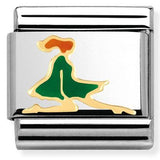 Nomination Classic Gold Enamel Irish Dancer Charm