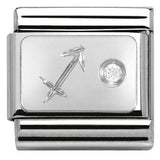 Nomination Classic Silver CZ Zodiac Sagittarius Charm