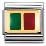 Nomination Classic Gold Enamel Portugal Flag Charm