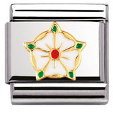 Nomination Classic Gold Enamel Yorkshire Rose Charm