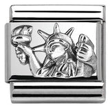 Nomination Classic Silver Statue of Liberty New York Charm